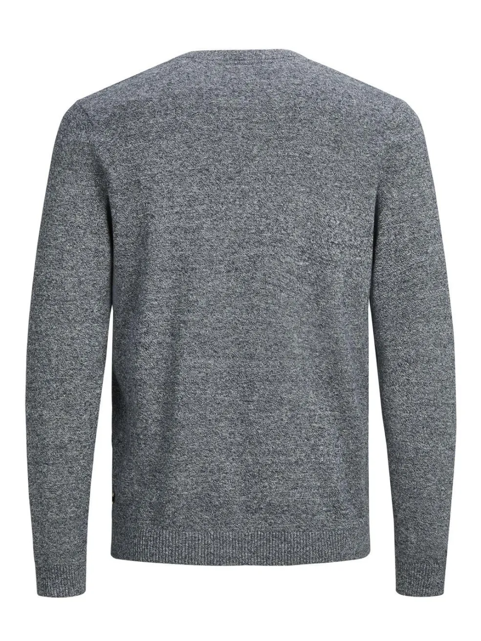 JACK & JONES Basic knit v-neck slim fit, heren pullover katoen met V-hals, blauw samen met offwhite