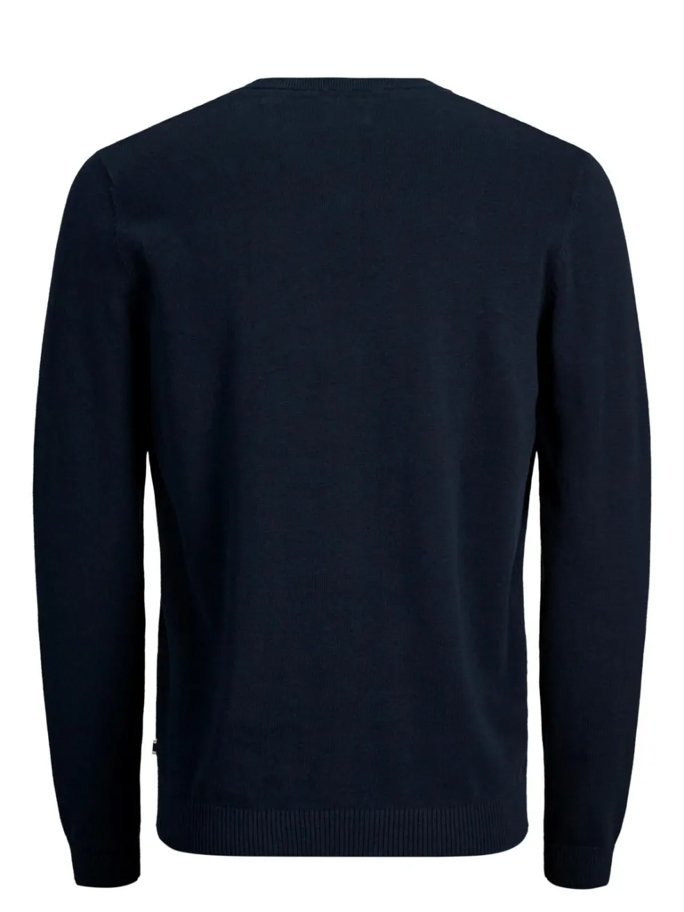 JACK & JONES Basic knit v-neck slim fit, heren pullover katoen met V-hals, blauw