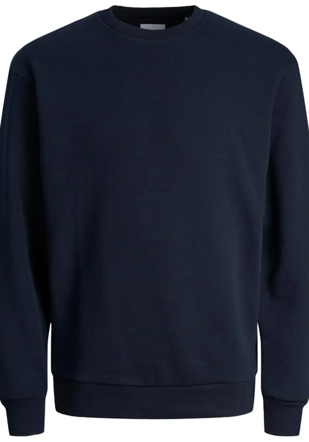 JACK & JONES Bradley sweat crew regular fit, heren sweatshirt katoenmengsel met O-hals, blauw