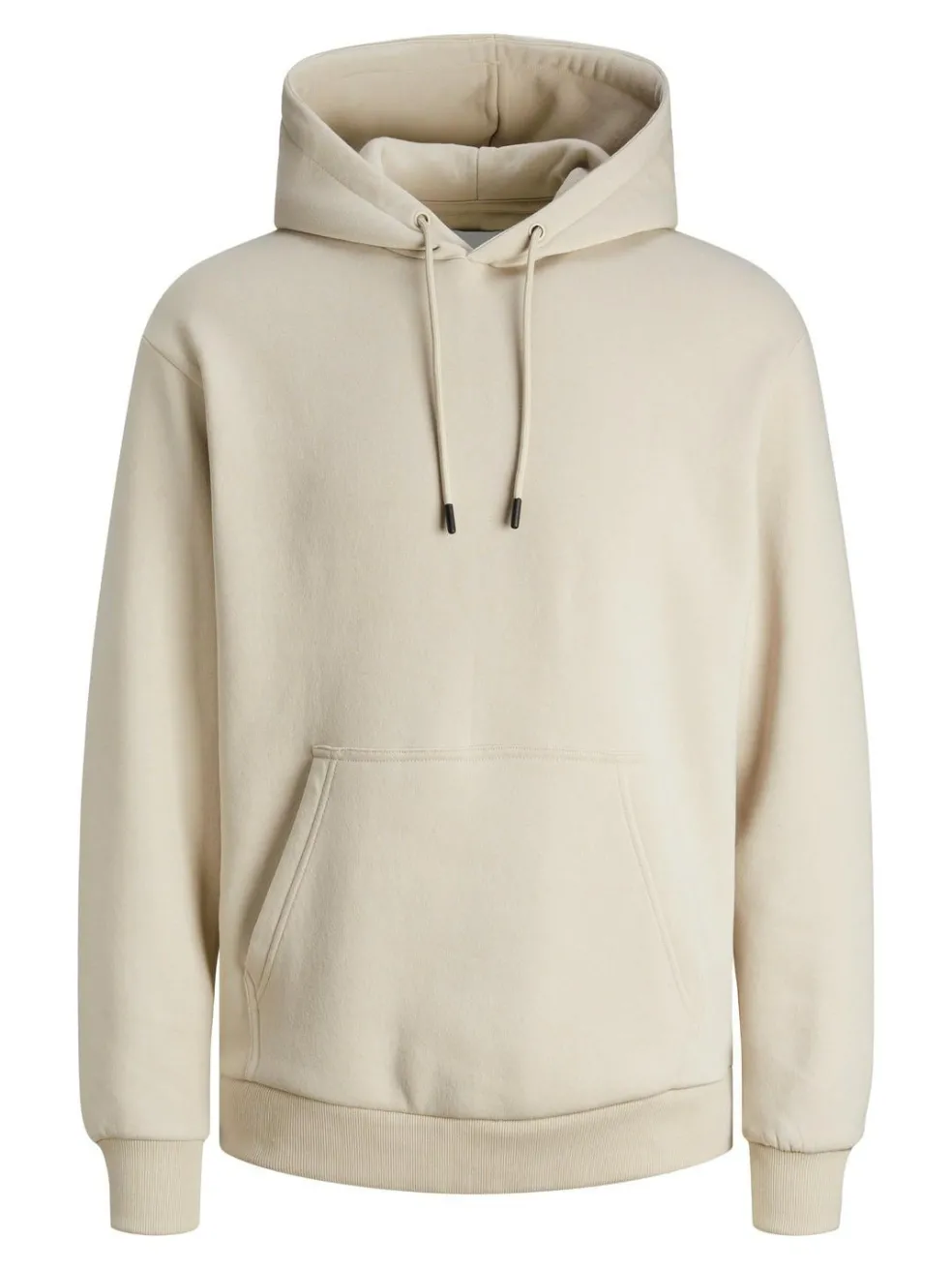 JACK & JONES Bradley sweat hood regular fit, heren hoodie katoenmengsel met capuchon, beige