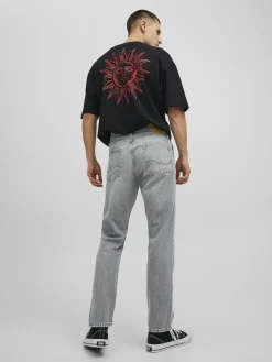 JACK & JONES Chris Original loose fit, heren jeans, grijs denim