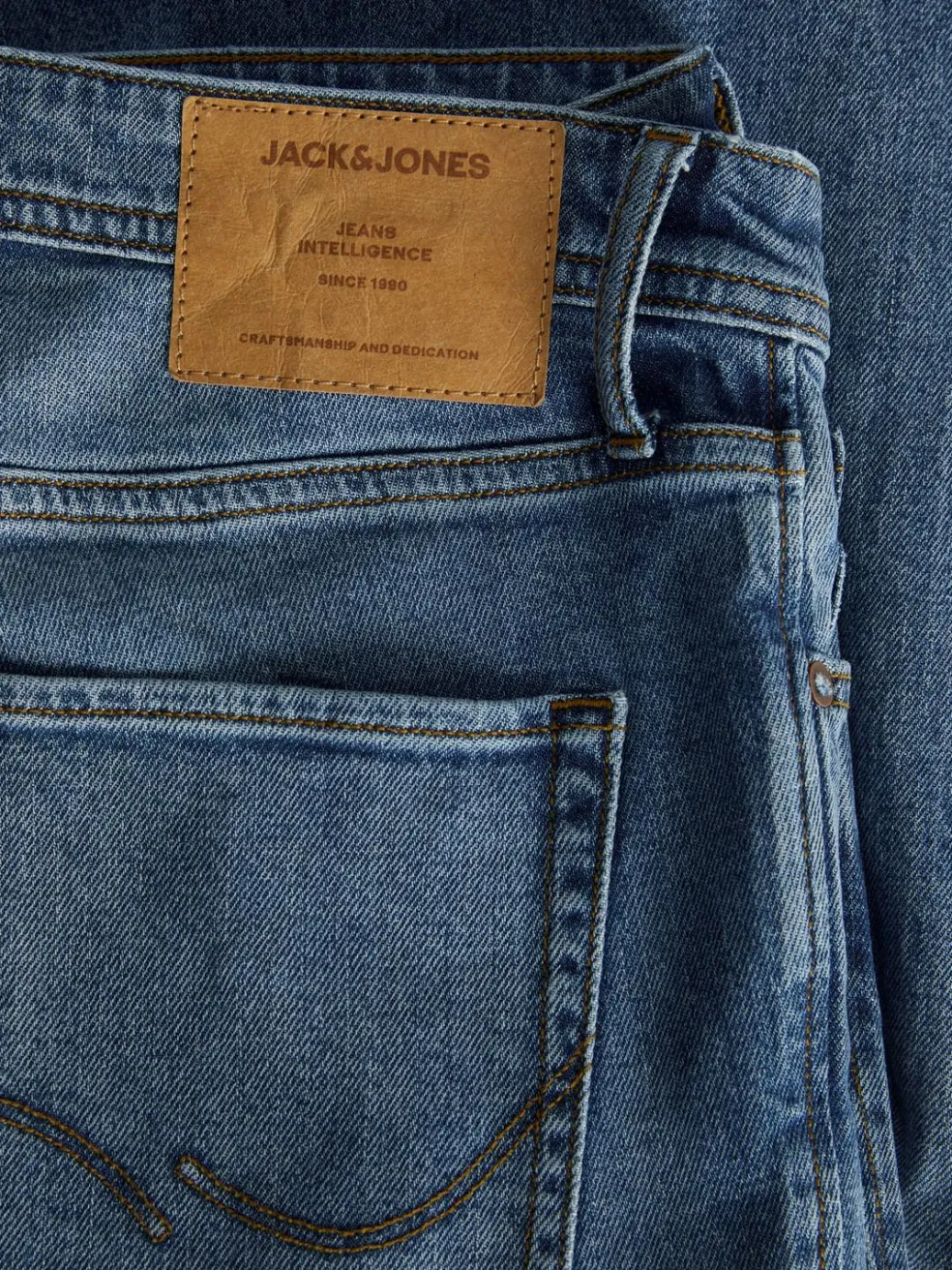 JACK & JONES Clark Original regular fit, heren jeans, denimblauw