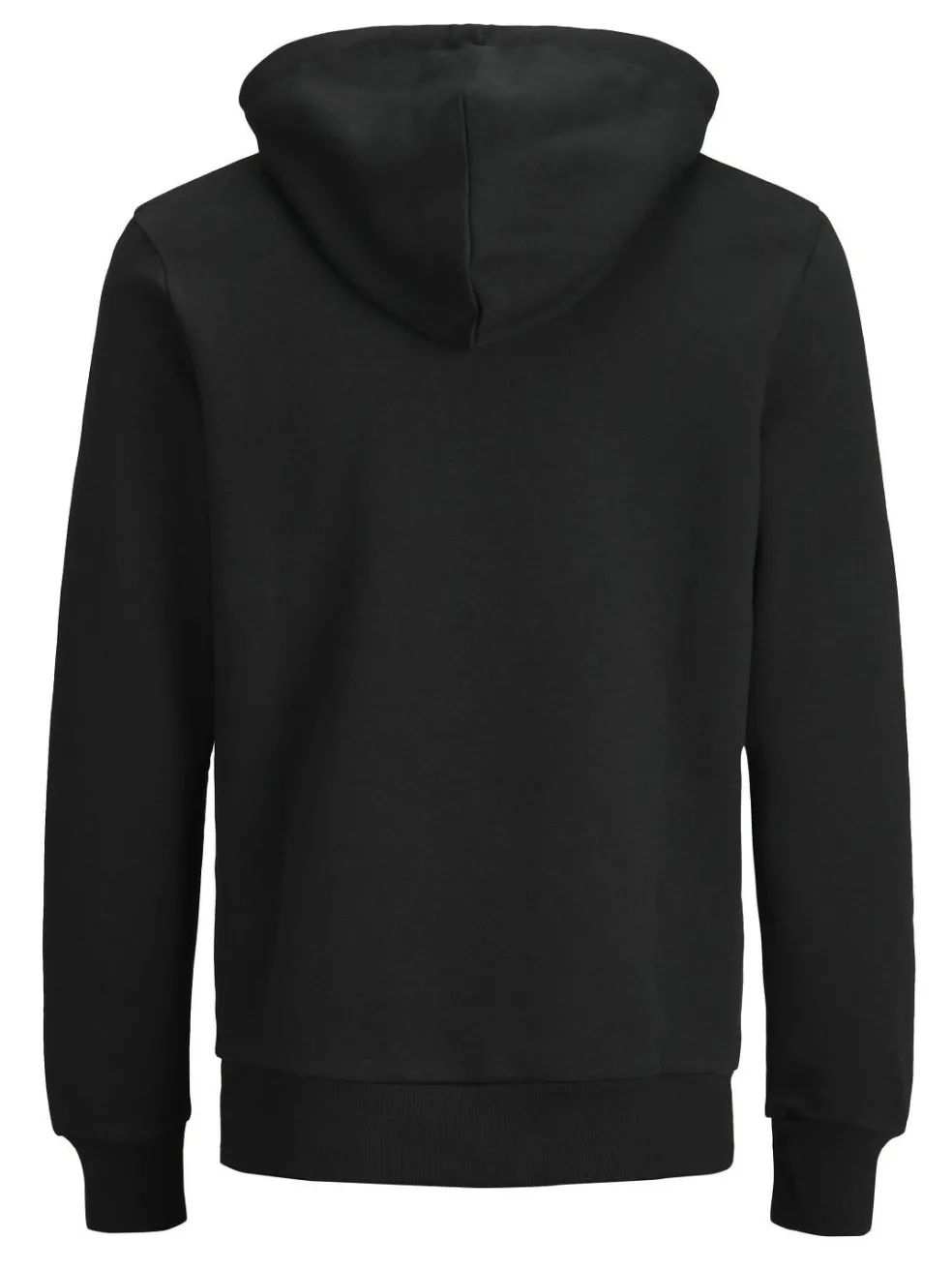 JACK & JONES Corp old logo sweat hood slim fit, heren hoodie katoenmengsel met capuchon, zwart