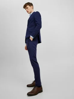 JACK & JONES Franco Trouser slim fit, heren pantalon, blauw