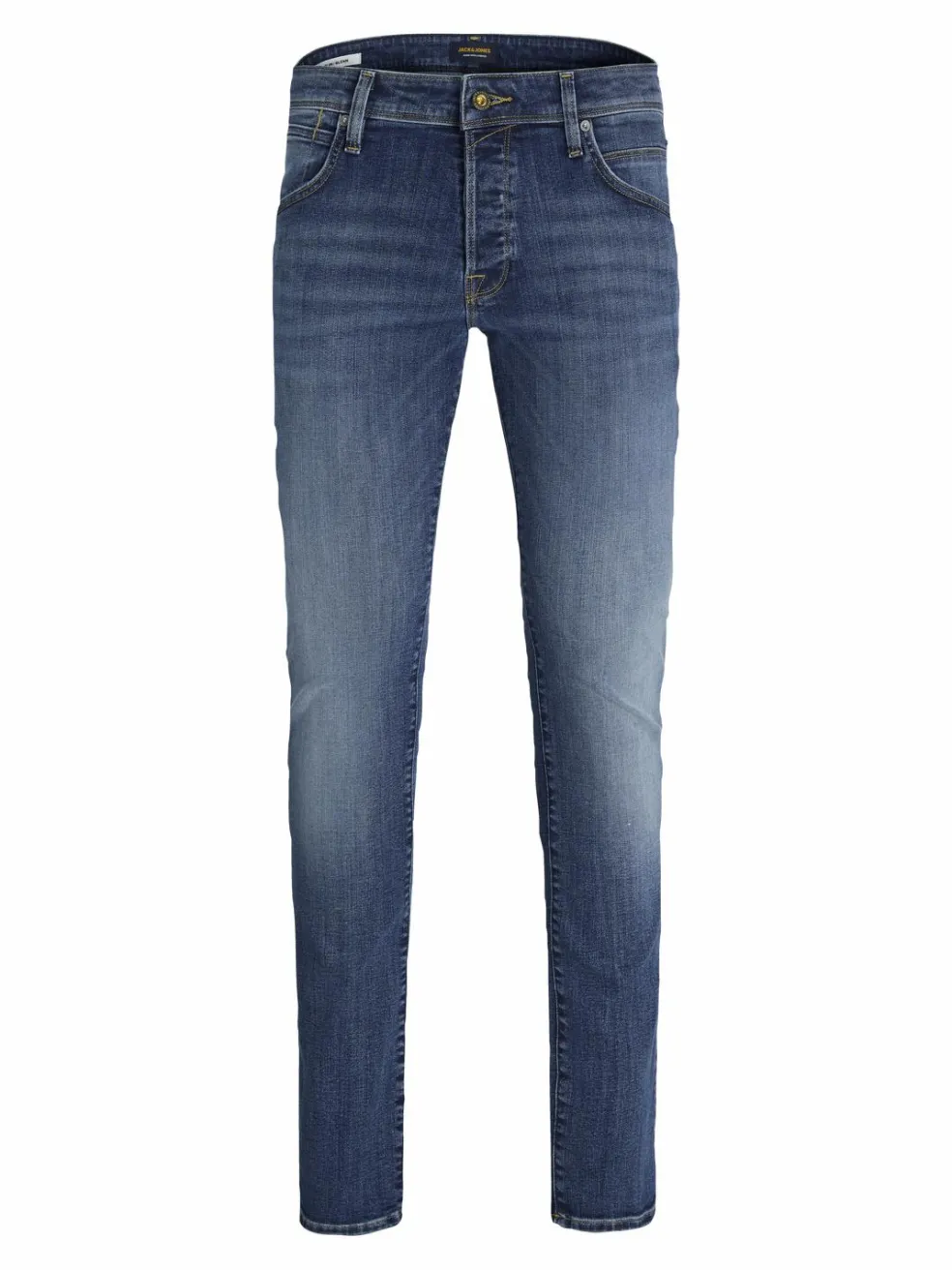 JACK & JONES Glenn Fox slim fit, heren jeans, denimblauw