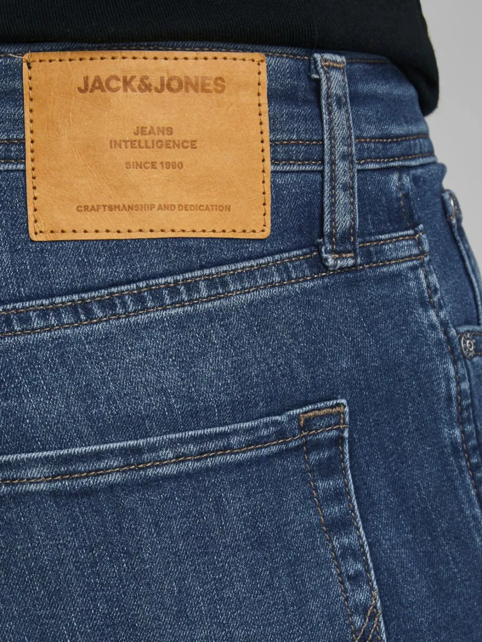 JACK & JONES Glenn Original slim fit, heren jeans, denimblauw