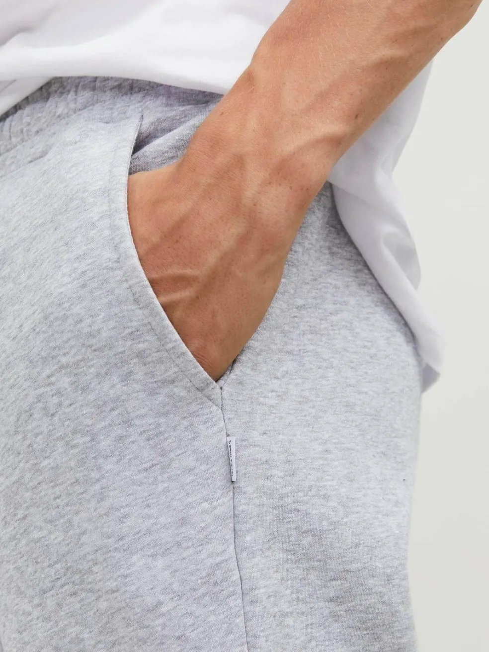 JACK & JONES Gordon Bradley Sweat Pant regular fit, heren joggingbroek, lichtgrijs melange
