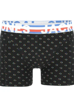 Jack & Jones heren boxers Jachenrik trunks (3-pack), blauw uni en dessin