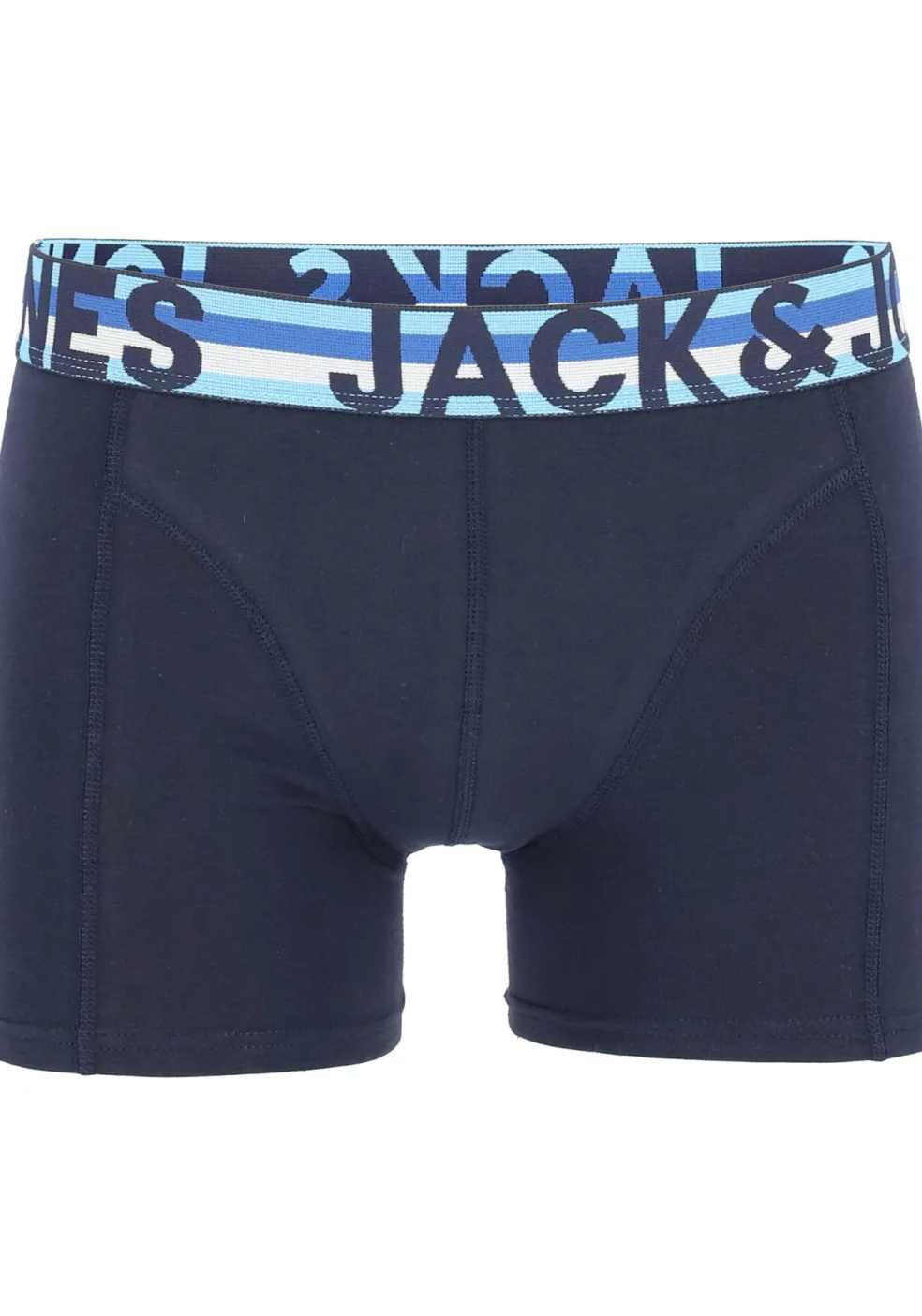 Jack & Jones heren boxers Jachenrik trunks (3-pack), blauw uni en dessin