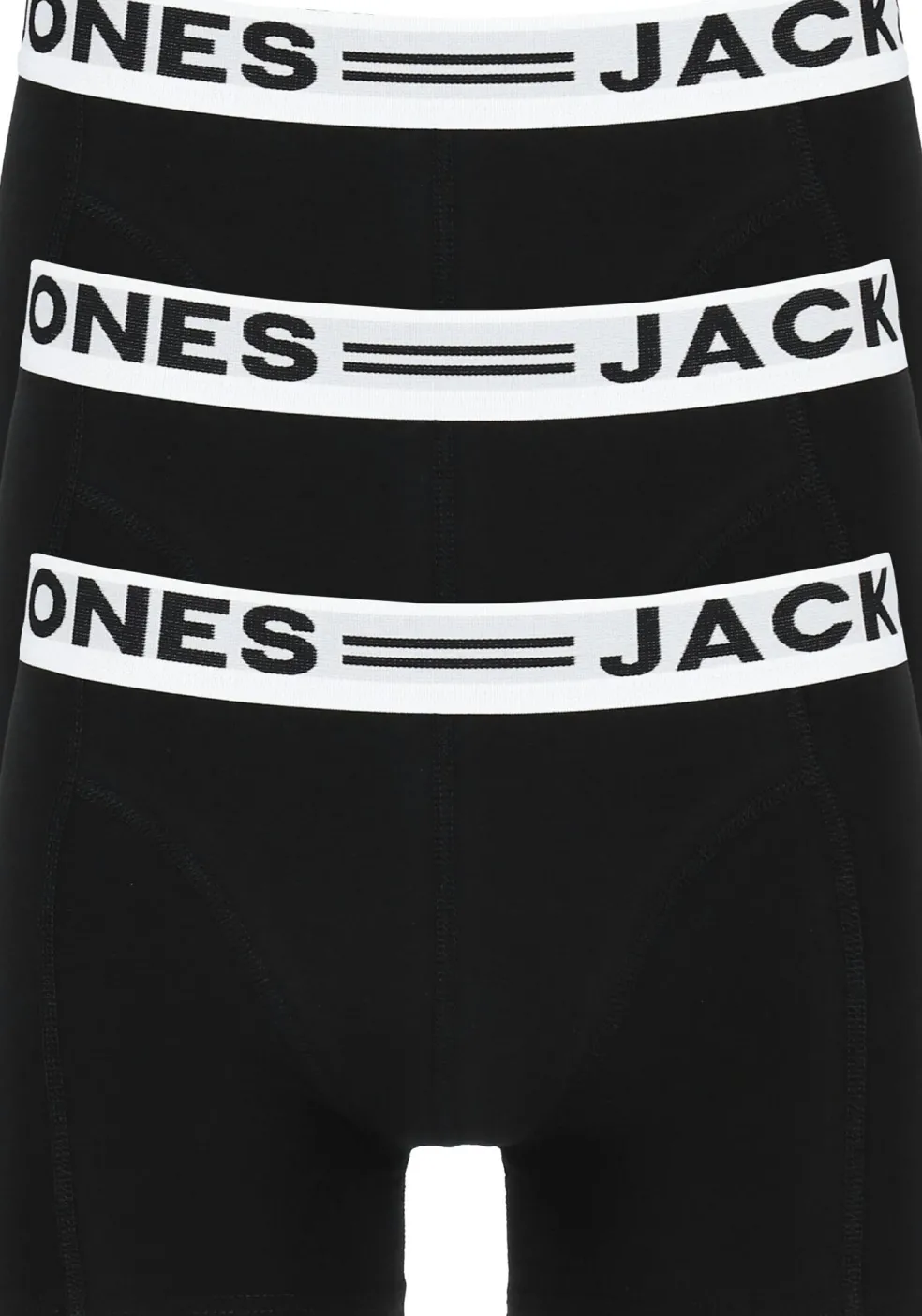 Jack & Jones heren boxers Sense trunks (3-pack), zwart