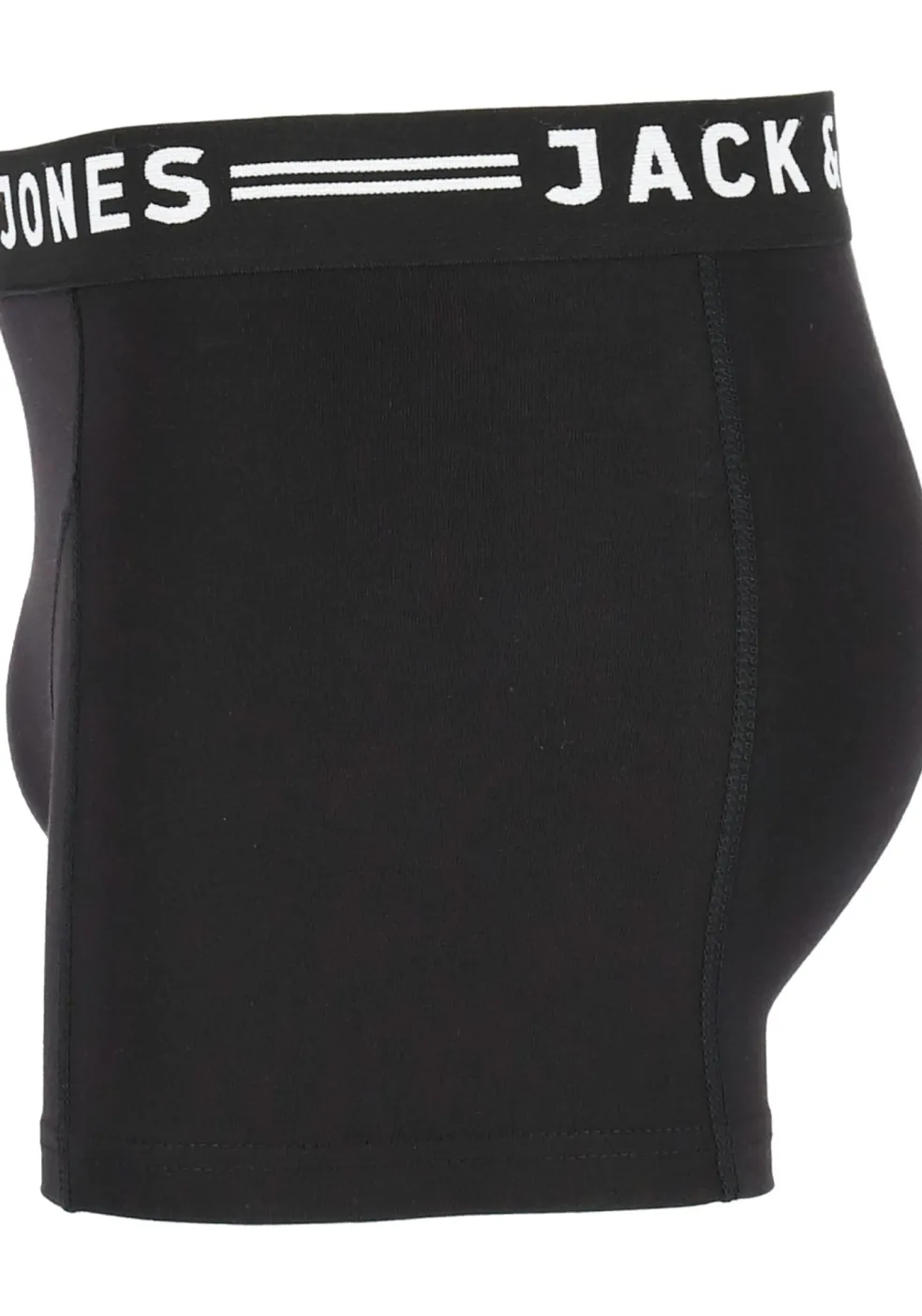Jack & Jones heren boxers Sense trunks (3-pack), zwart met zwarte band