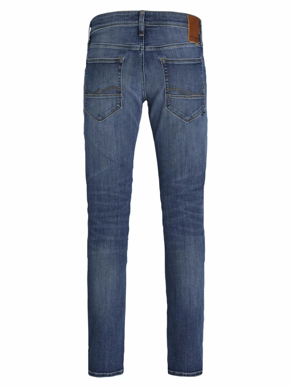 JACK & JONES Hill knit crew neck slim fit, heren pullover katoen met O-hals, groen melange