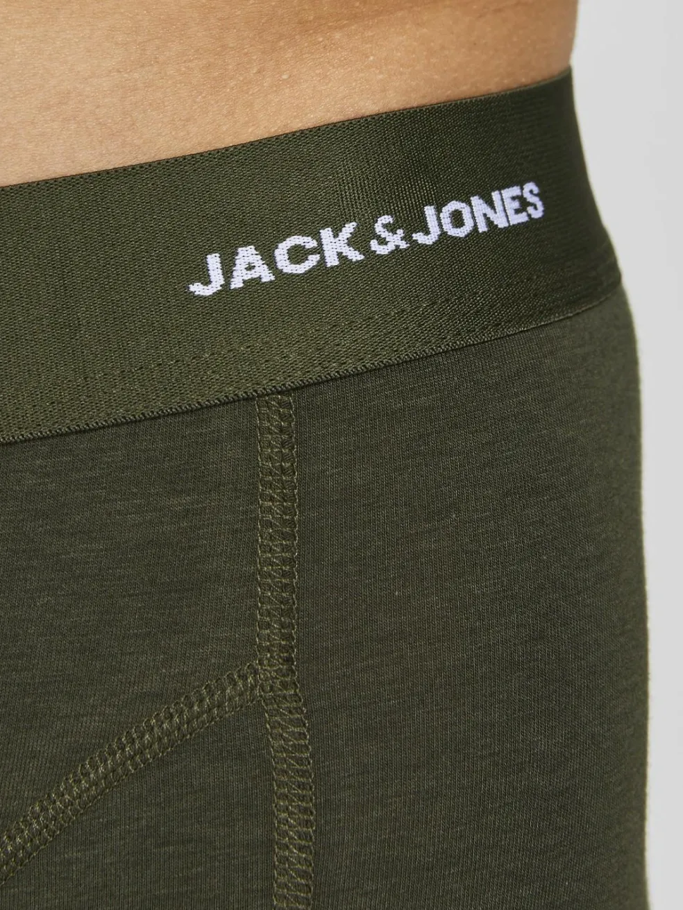 JACK & JONES Jacbasic bamboo trunks (3-pack), heren boxers normale lengte, groen, blauw, grijs en zwart