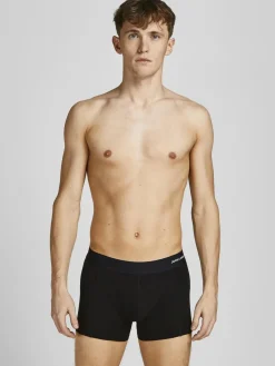 JACK & JONES Jacbasic bamboo trunks (3-pack), heren boxers normale lengte, groen, blauw, grijs en zwart