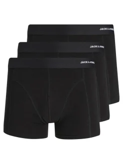 JACK & JONES Jacbasic bamboo trunks (3-pack), heren boxers normale lengte, zwart