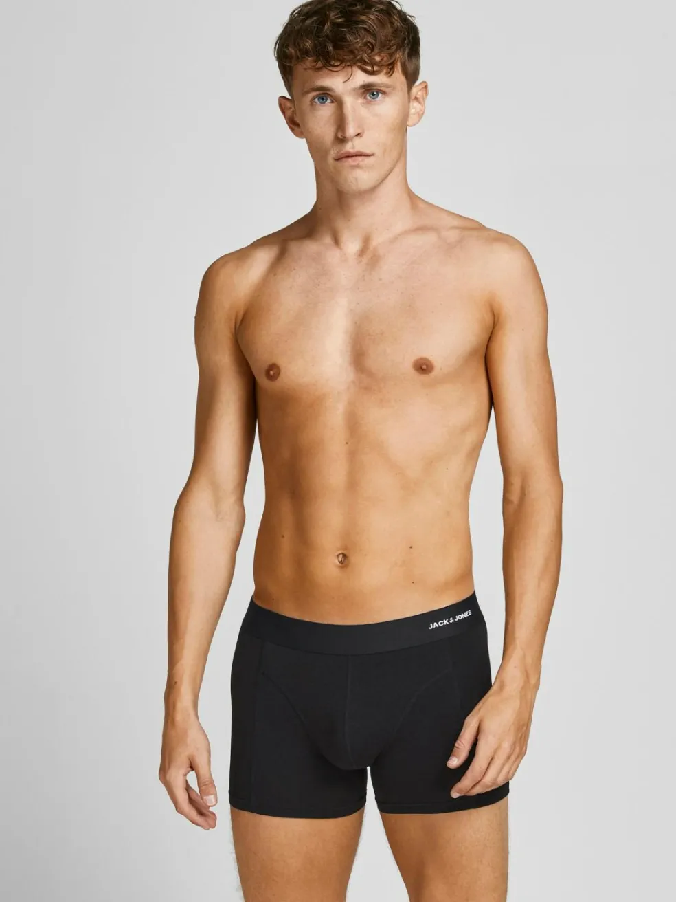 JACK & JONES Jacbasic bamboo trunks (3-pack), heren boxers normale lengte, zwart