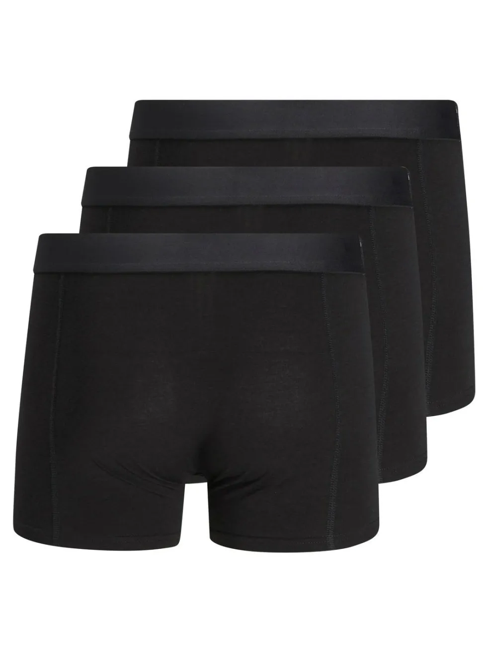 JACK & JONES Jacbasic bamboo trunks (3-pack), heren boxers normale lengte, zwart