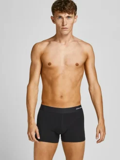 JACK & JONES Jacbasic bamboo trunks (3-pack), heren boxers normale lengte, zwart