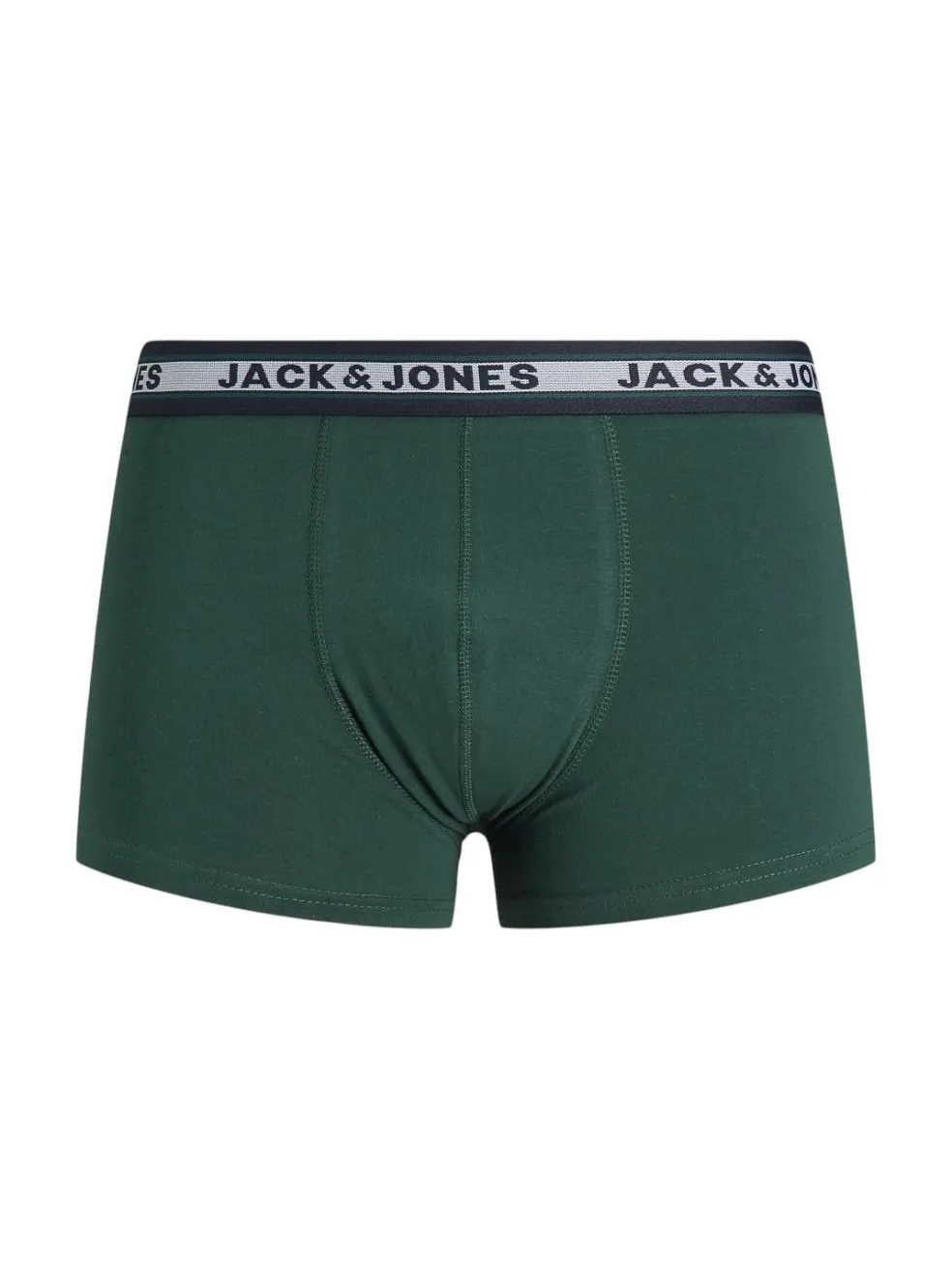 JACK & JONES Jacsolid trunks (10-pack), heren boxers normale lengte, zwart, groen, blauw, donkerrood en grijs