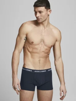 JACK & JONES Jacsolid trunks (10-pack), heren boxers, blauw