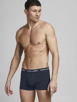 JACK & JONES Jacsolid trunks (10-pack), heren boxers, blauw