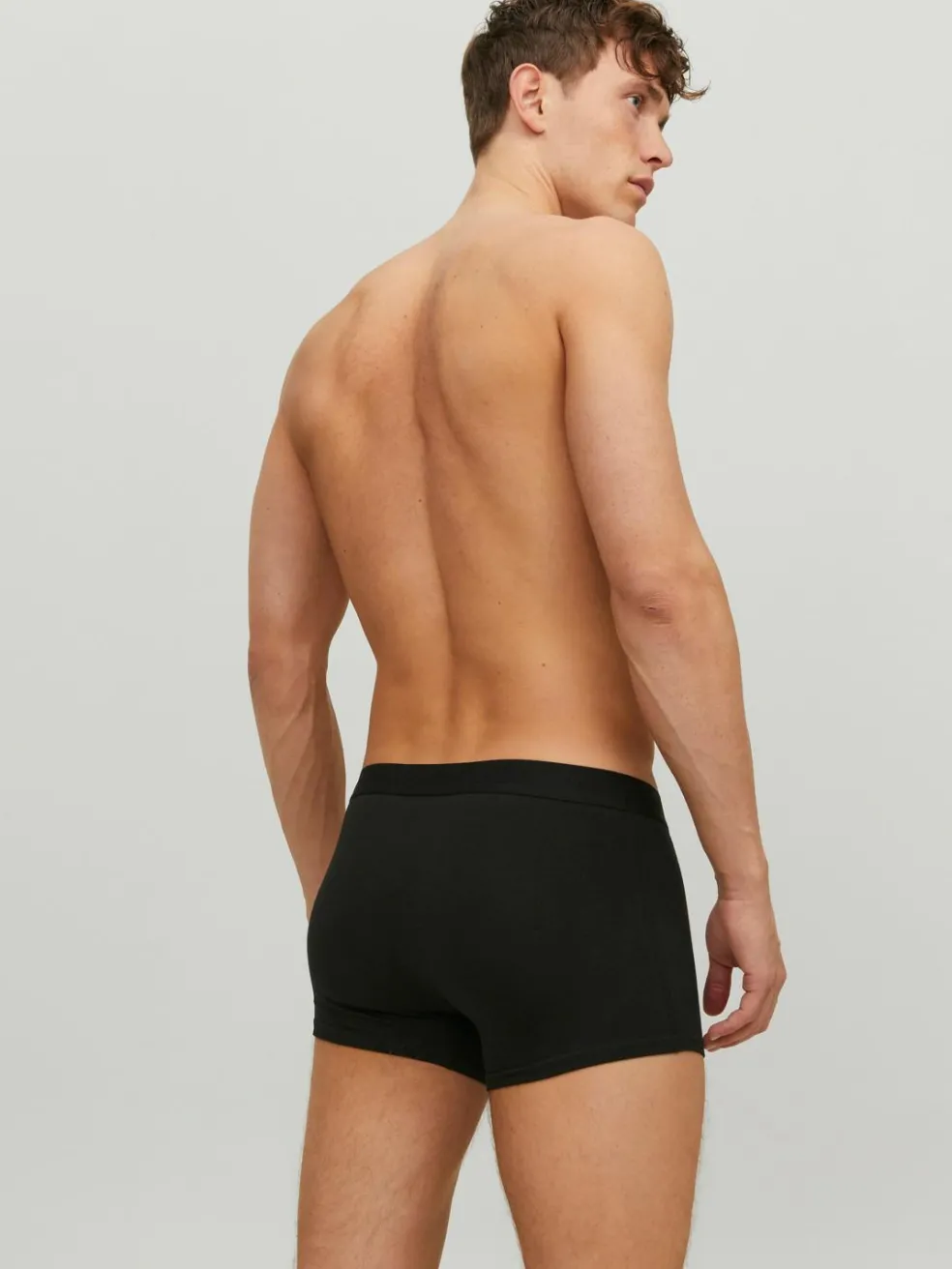 JACK & JONES Jacwaistband trunks (3-pack), heren boxers normale lengte, zwart