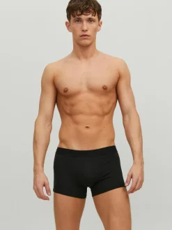 JACK & JONES Jacwaistband trunks (3-pack), heren boxers normale lengte, zwart