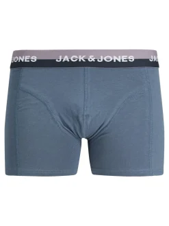 JACK & JONES Jwheric trunks (3-pack), heren boxers normale lengte, zwart en, blauw