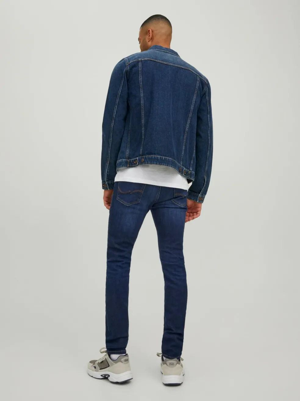 JACK & JONES Liam Original loose fit, heren jeans, denimblauw