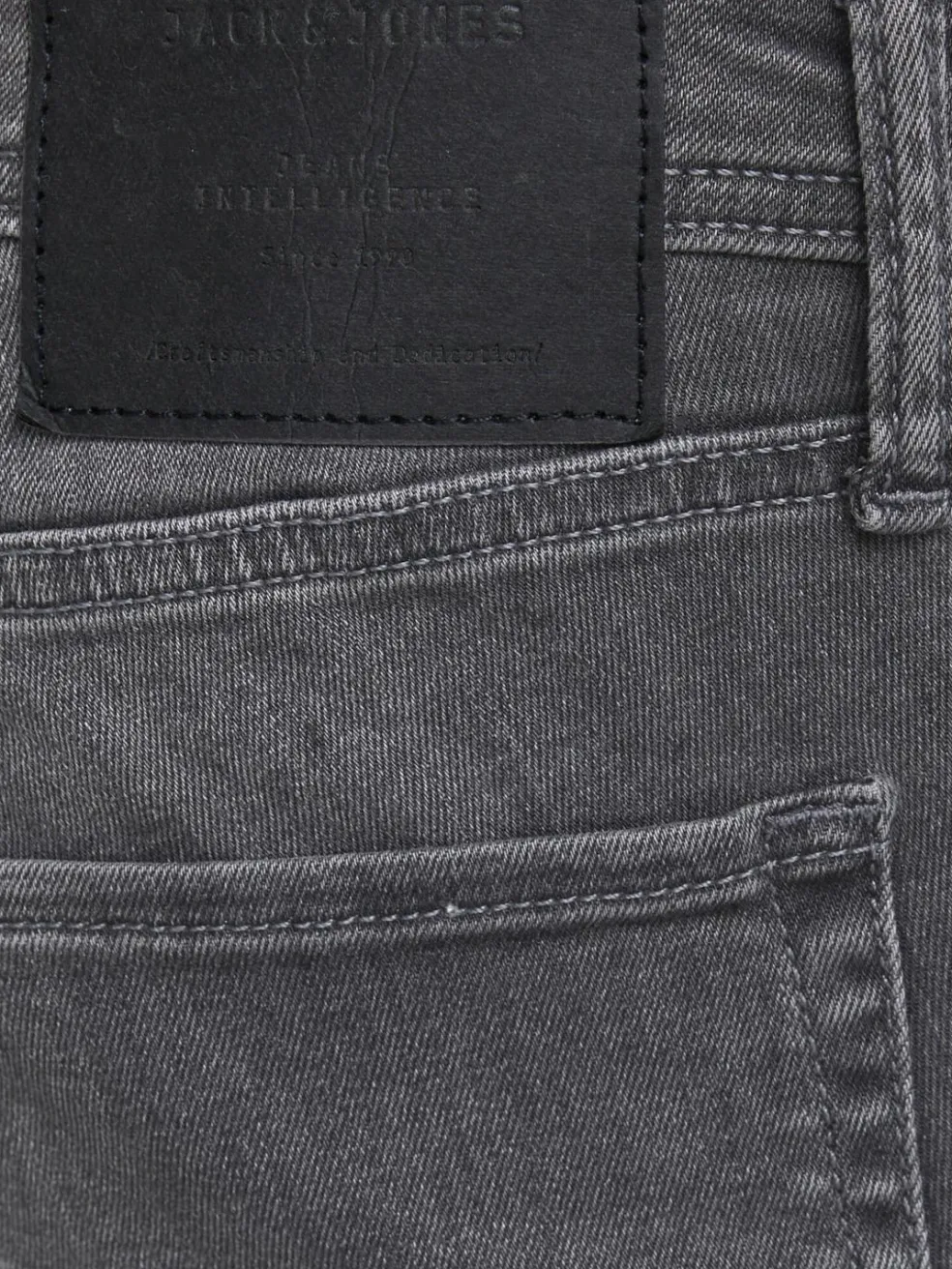 JACK & JONES Liam Original loose fit, heren jeans, grijs denim