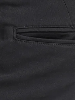 JACK & JONES Marco Bowie Black loose fit, heren chino, zwart