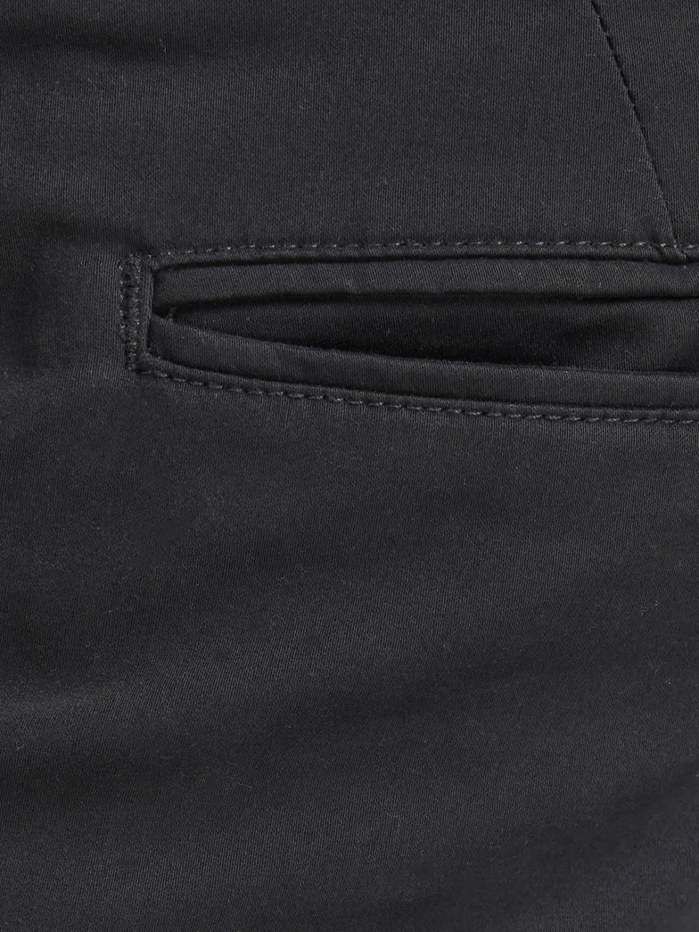 JACK & JONES Marco Bowie Black loose fit, heren chino, zwart