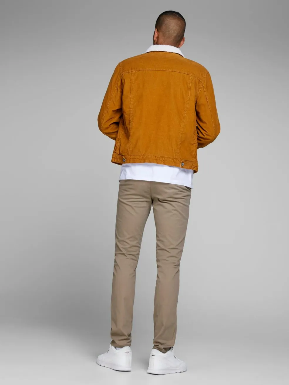 JACK & JONES Marco Bowie loose fit, heren chino, beige