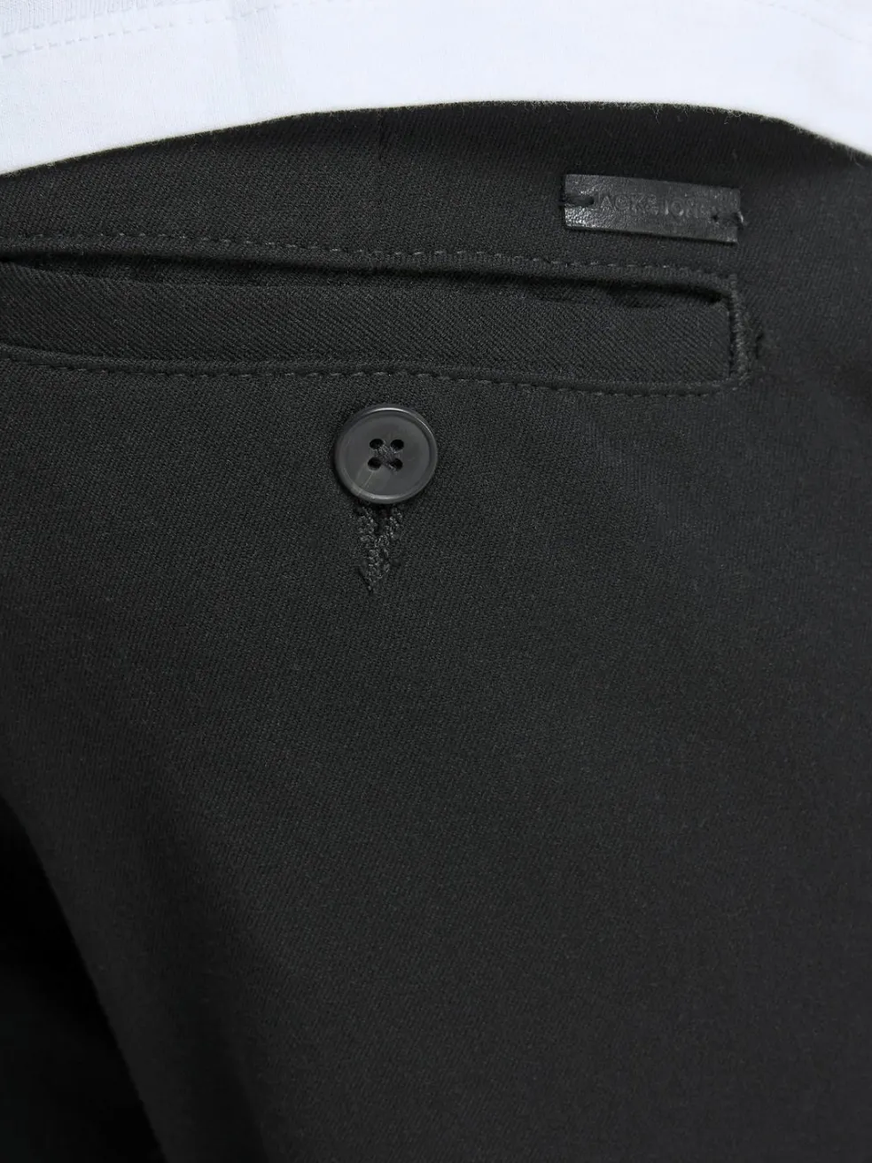 JACK & JONES Marco Connor Black loose fit, heren chino, zwart