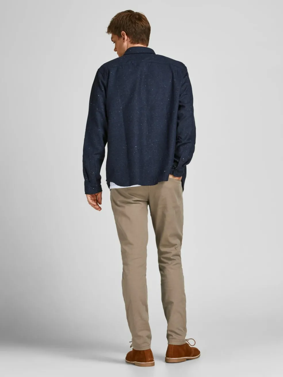 JACK & JONES Marco Dave loose fit, heren chino, beige