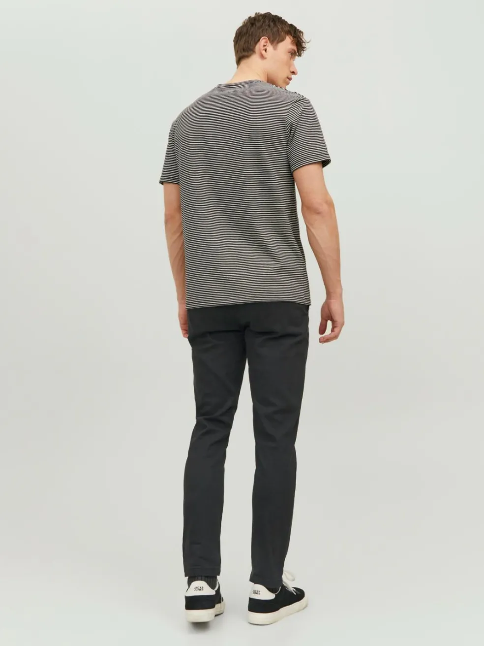 JACK & JONES Marco Dave Pk loose fit, heren chino, zwart olijfgroen