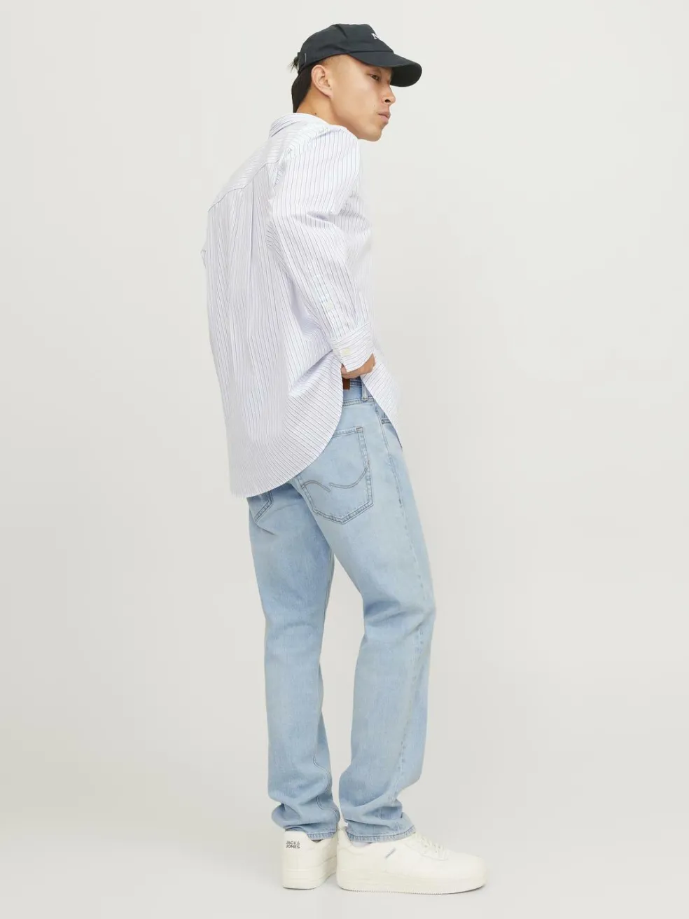 JACK & JONES Mike Original loose fit, heren jeans, denimblauw