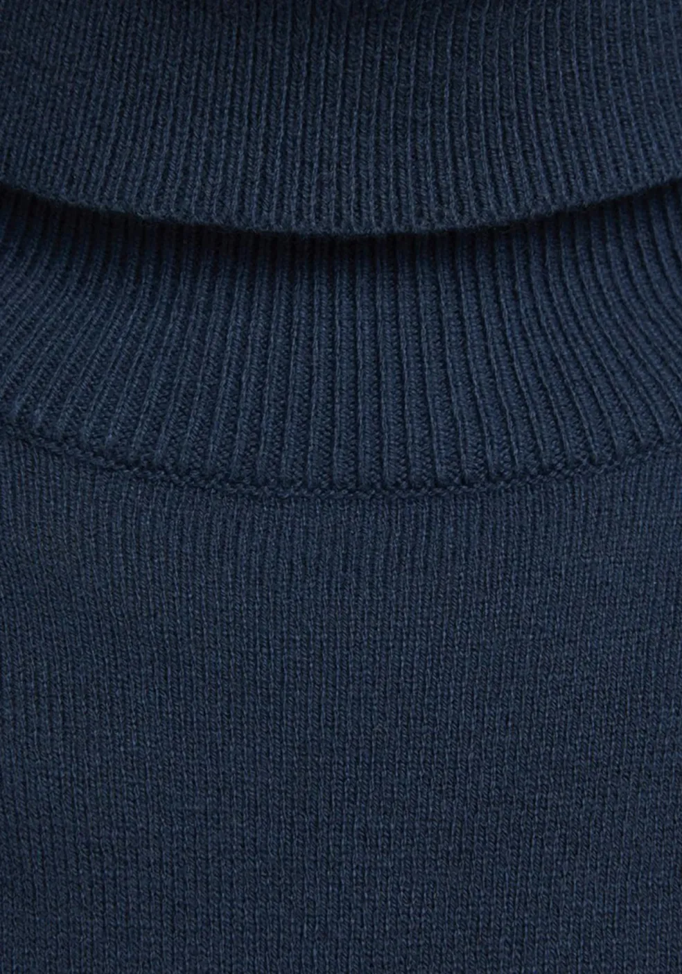 JACK & JONES slim fit coltrui katoen, donkerblauw