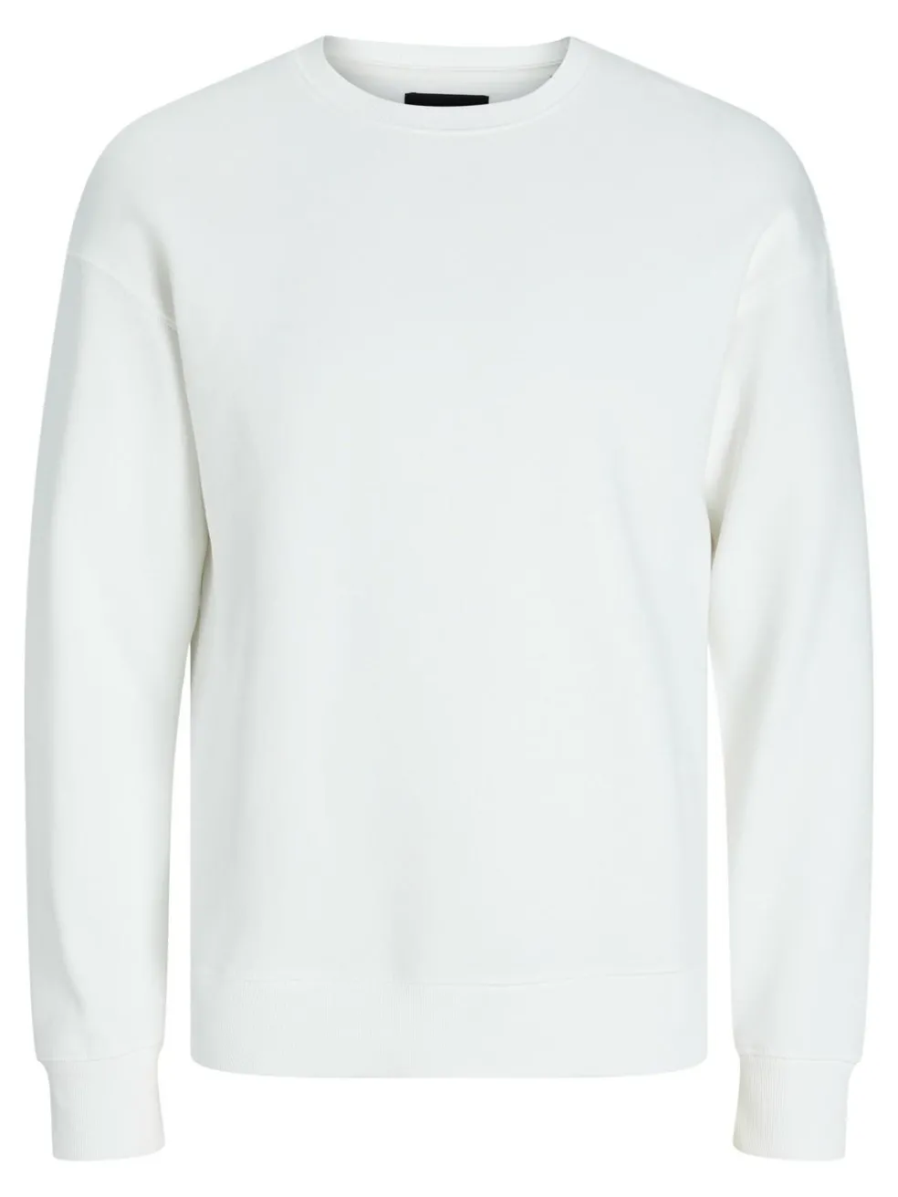 JACK & JONES Star basic sweat crew neck regular fit, heren sweatshirt katoenmengsel met O-hals, offwit