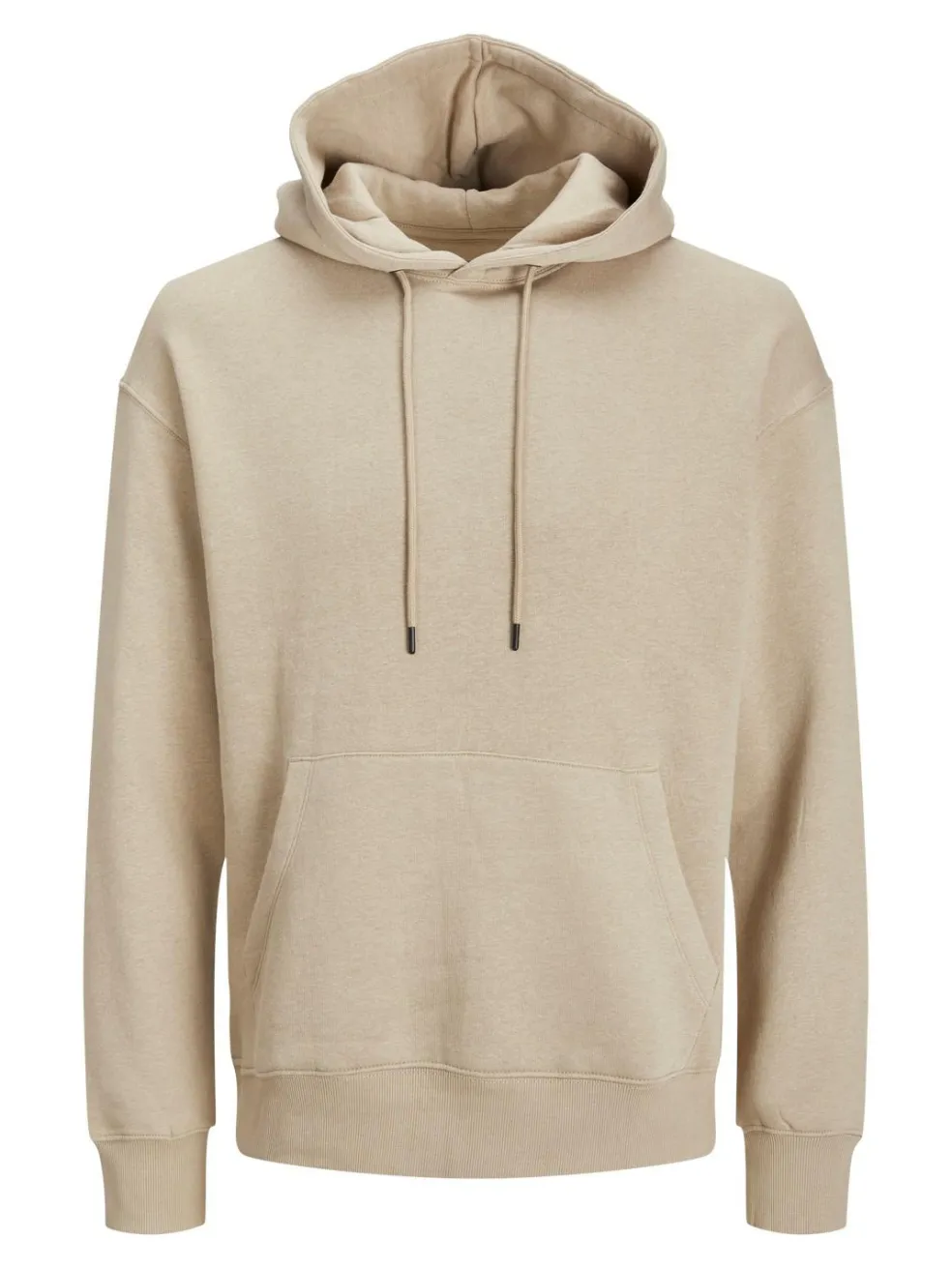 JACK & JONES Star basic sweat hood regular fit, heren hoodie katoenmengsel met capuchon, beige
