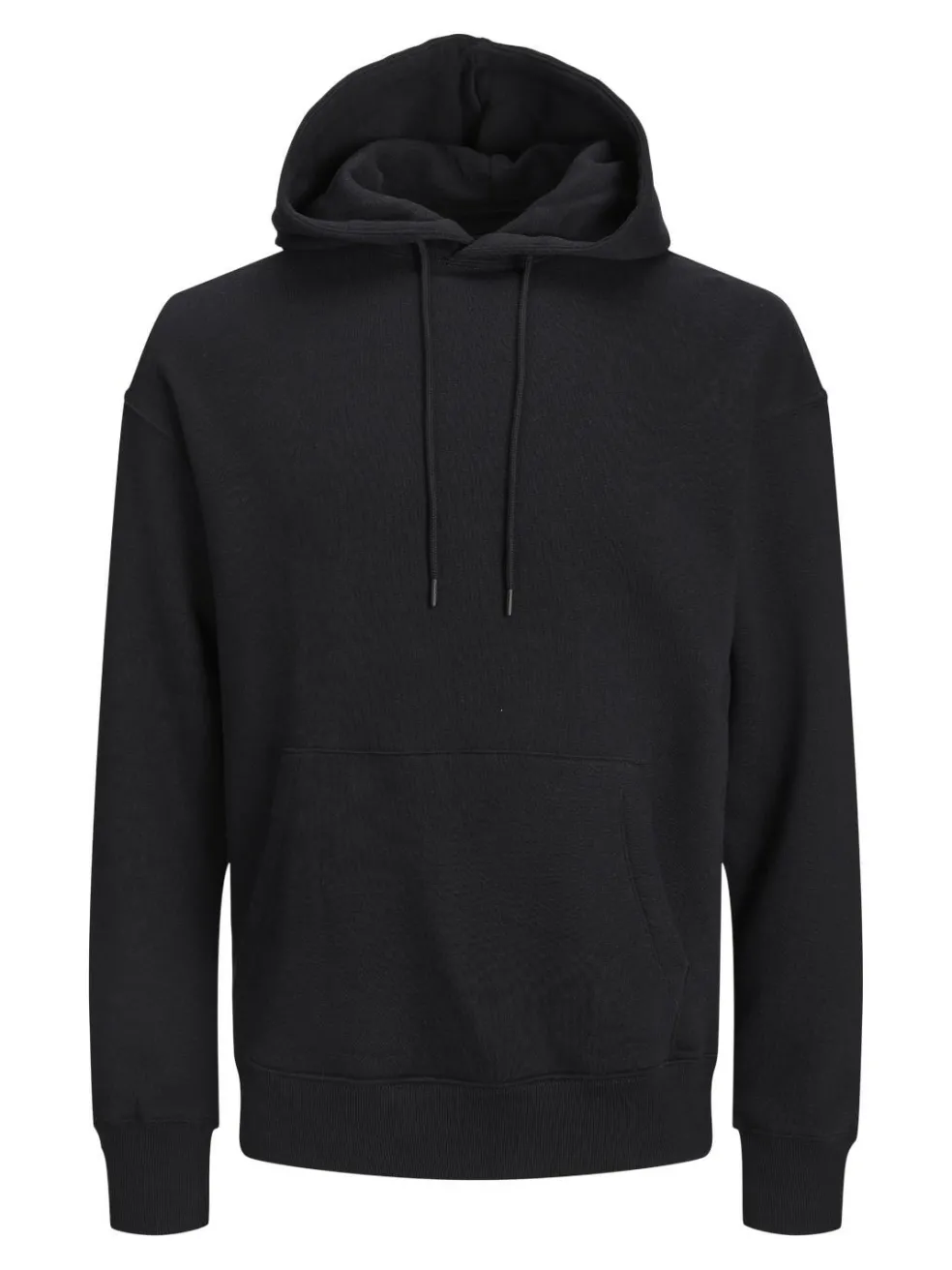 JACK & JONES Star basic sweat hood regular fit, heren hoodie katoenmengsel met capuchon, zwart