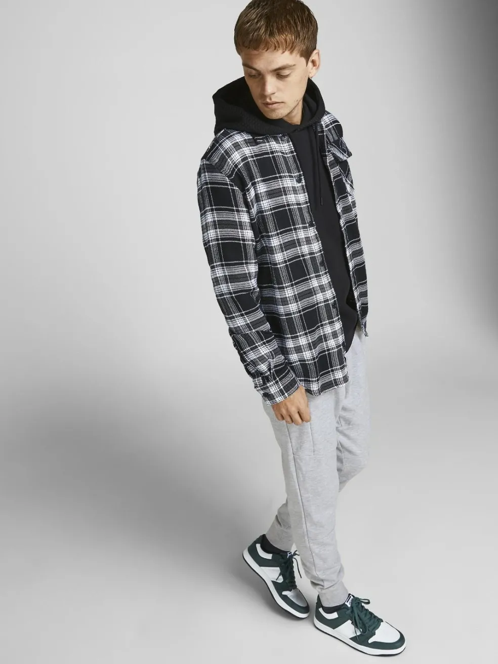 JACK & JONES Will Air Sweat Pants regular fit, heren joggingbroek, lichtgrijs melange