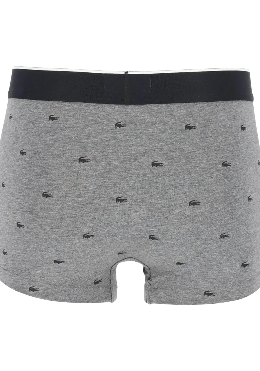 Lacoste Boxer Trunks (3-pack), heren boxers kort, grijs en antraciet met logo en uni zwart