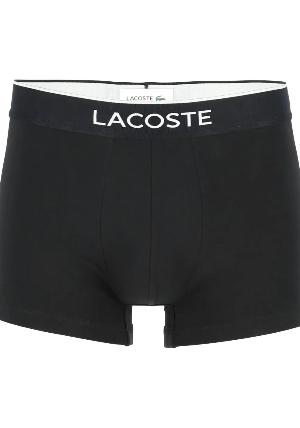 Lacoste Boxer Trunks (3-pack), heren boxers kort, grijs en antraciet met logo en uni zwart