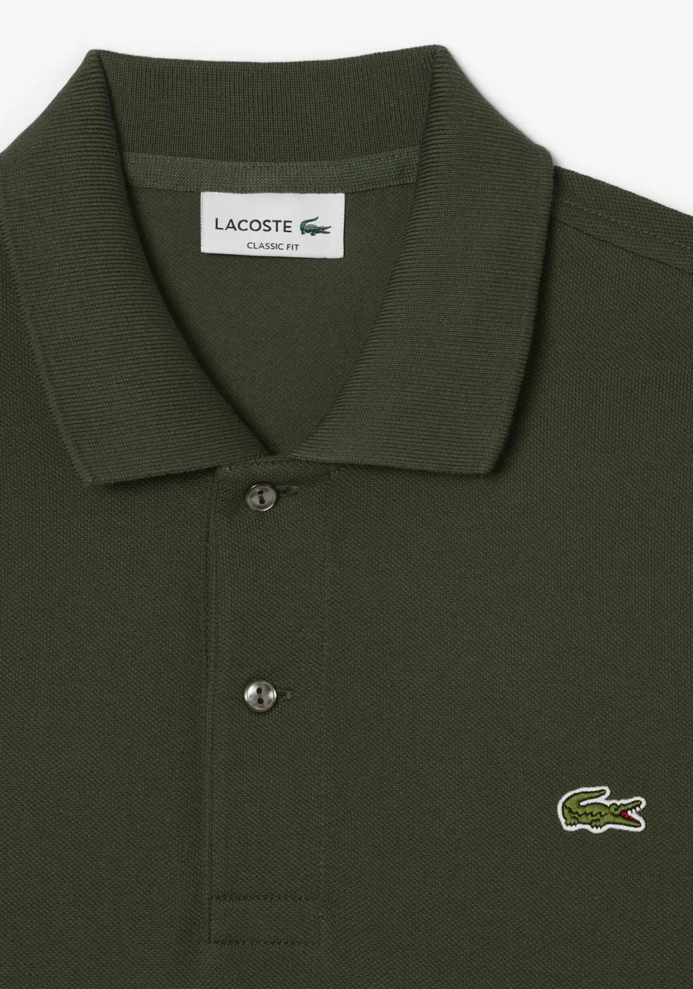 Lacoste Classic Fit polo, army groen