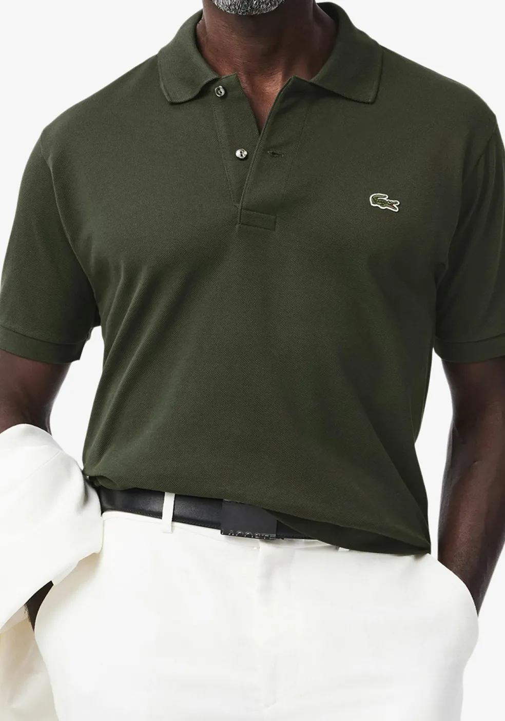 Lacoste Classic Fit polo, army groen