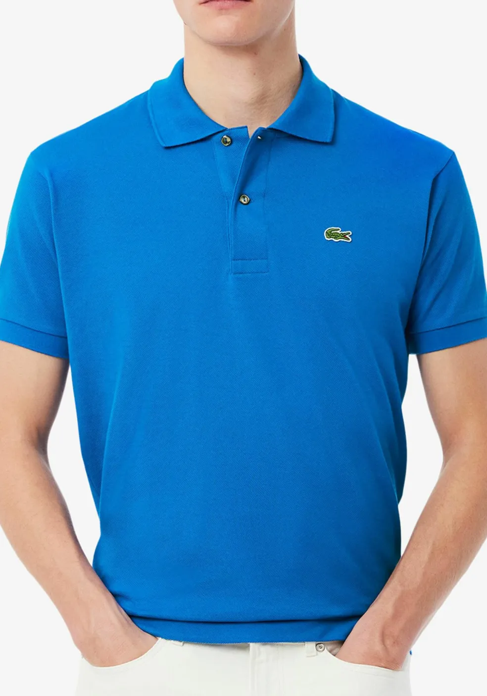 Lacoste Classic Fit polo, kobaltblauw
