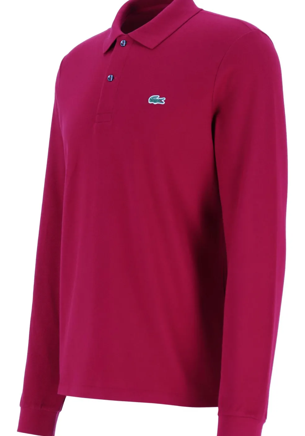 Lacoste Classic Fit polo lange mouw, bordeaux rood