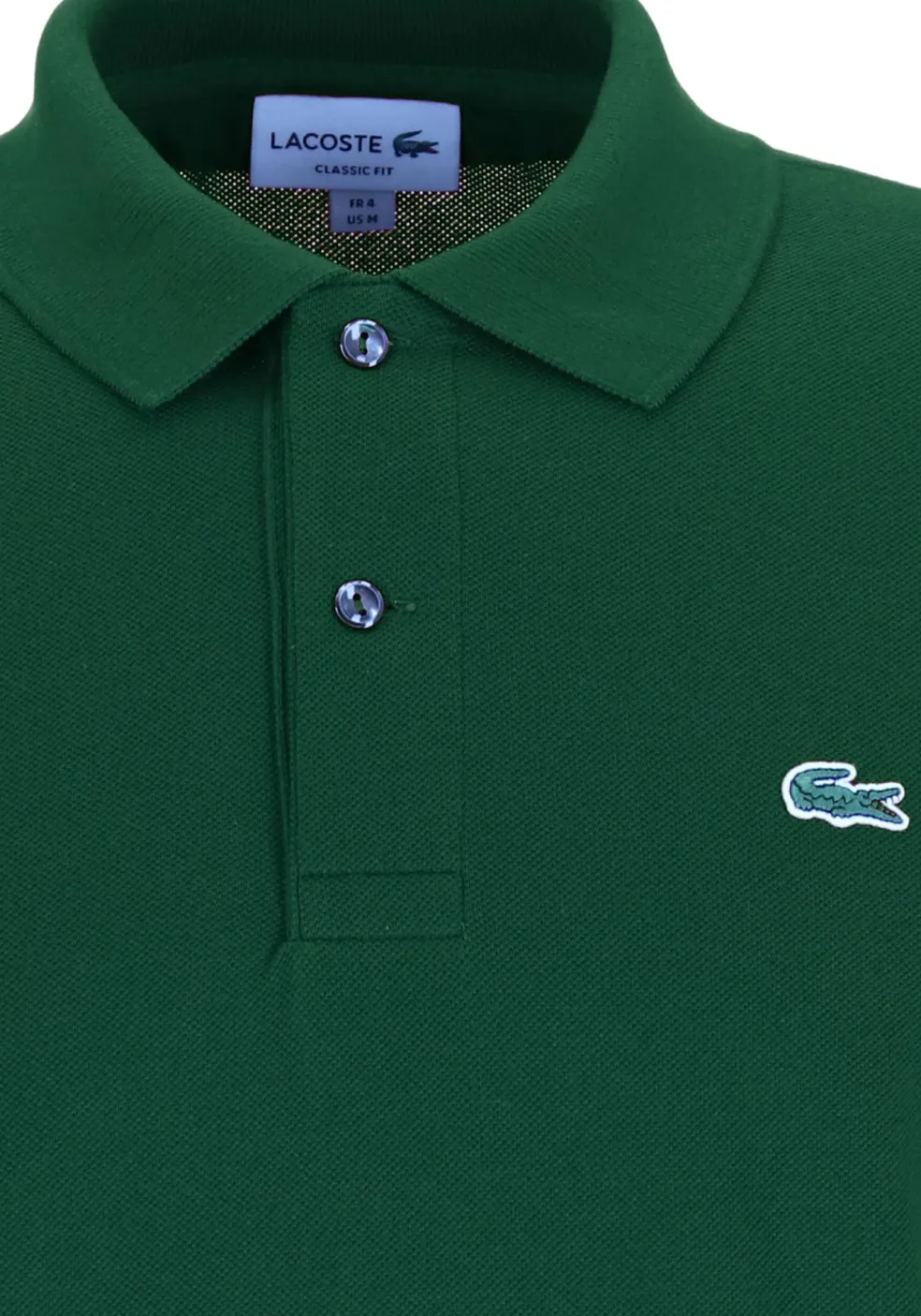 Lacoste Classic Fit polo lange mouw, groen
