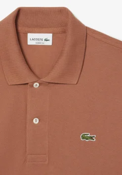 Lacoste Classic Fit polo, melkchocolade bruin